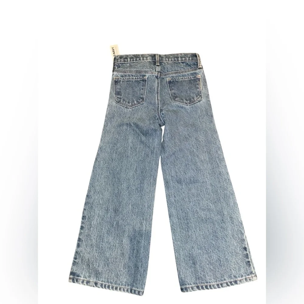Old Navy Toddler Distressed Blue Wide-Leg Jeans
